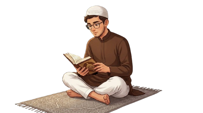 Student learning Quran